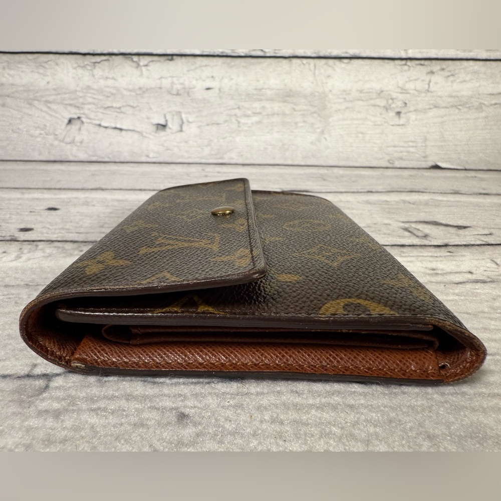 Louis Vuitton Porte Tresor Etui Papier Trifold Wallet Monogram Canvas Leather - Picture 6 of 16